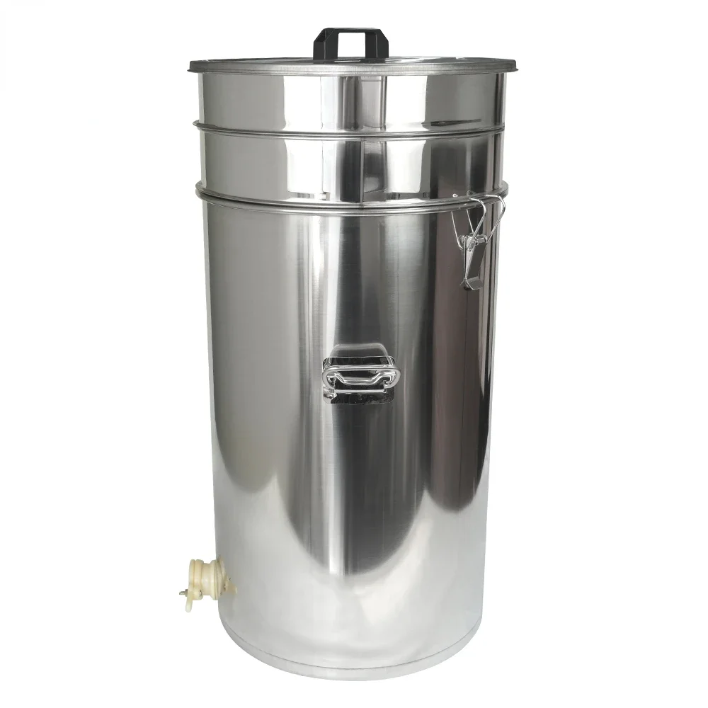 Stainless steel 70L honey tank with double layer strainer