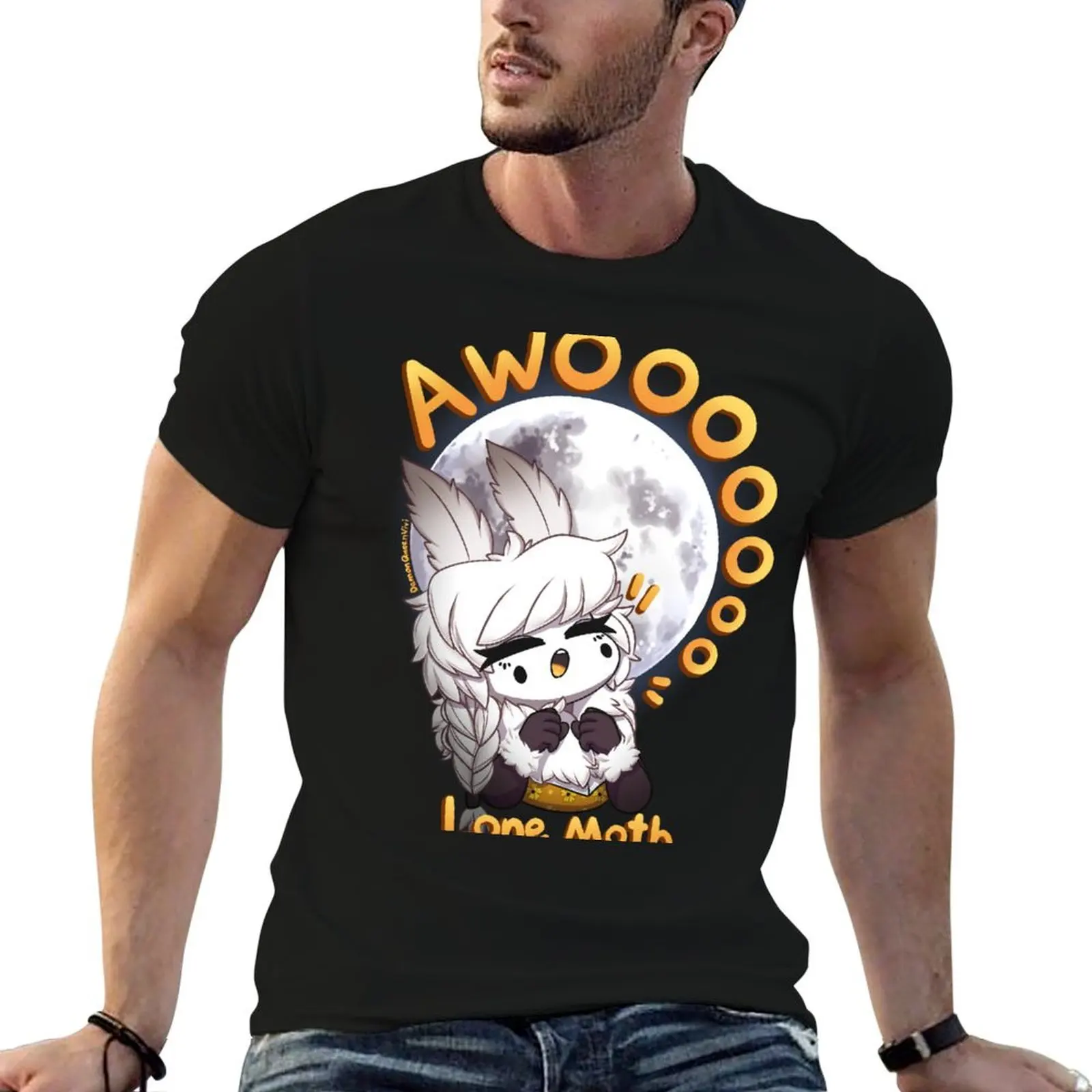 I'm A Lone Moth T-Shirt Basic Simple Design Short Sleeve Shirt