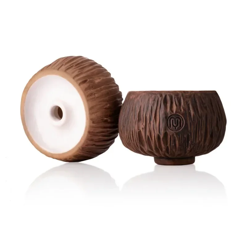 

Coconut shape high-end black material shisha pan