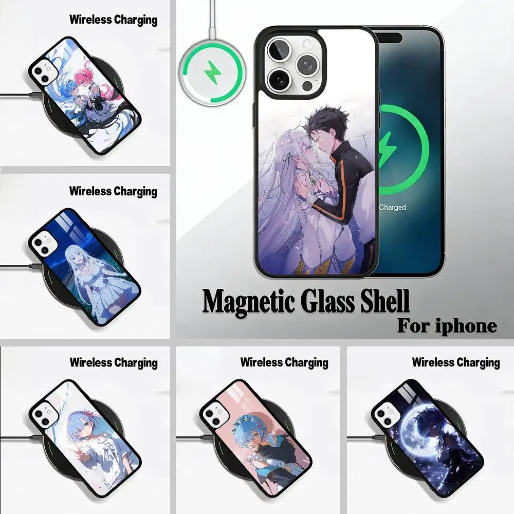 Zero -Starting- Life -in -Another -World  For IPhone17 16 15 14 13 12 11 Plus Pro Max Plus Wireless Charger Phone Case