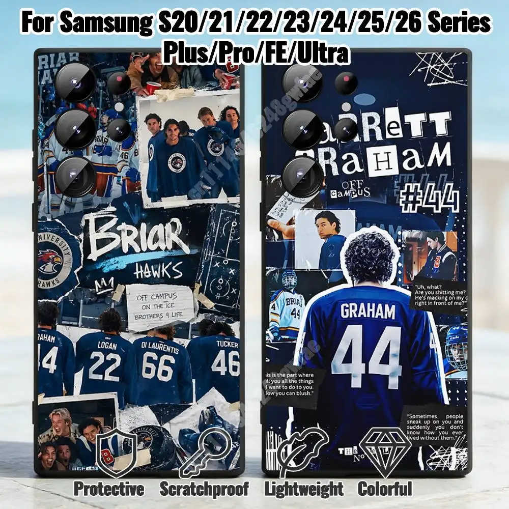 O-Off C-Campus Hockey Team Phone Case for Samsung Galaxy S21 22 23 Ultra Plus S24 25 26 FE Lite TPU Protector
