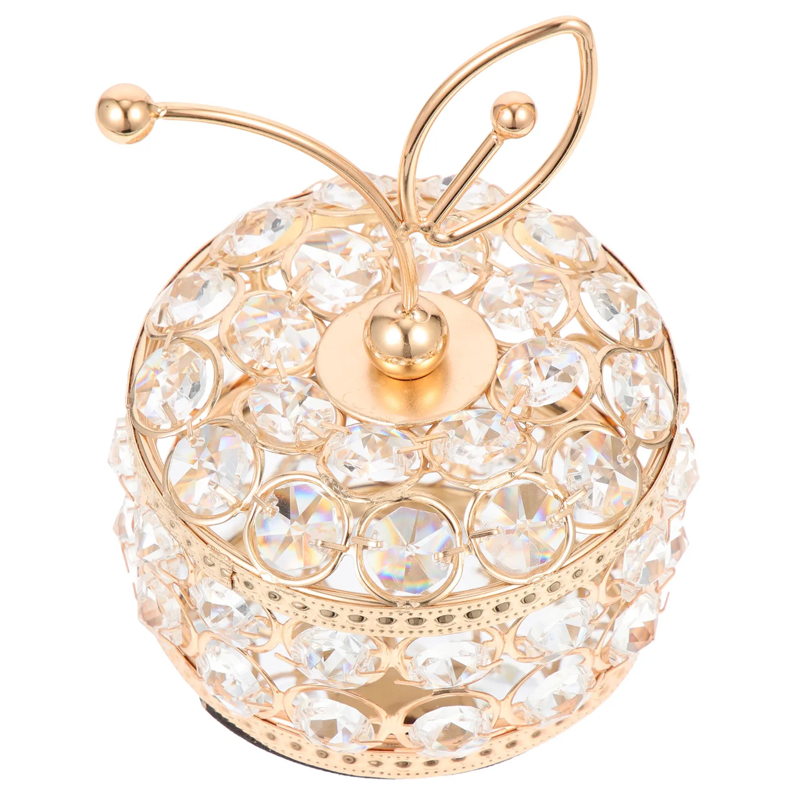 

Crystal Jewelry Box Mirror Finish Storage Container Necklace Organizer Trinket Keepsake Creative Gift Idea Small Box
