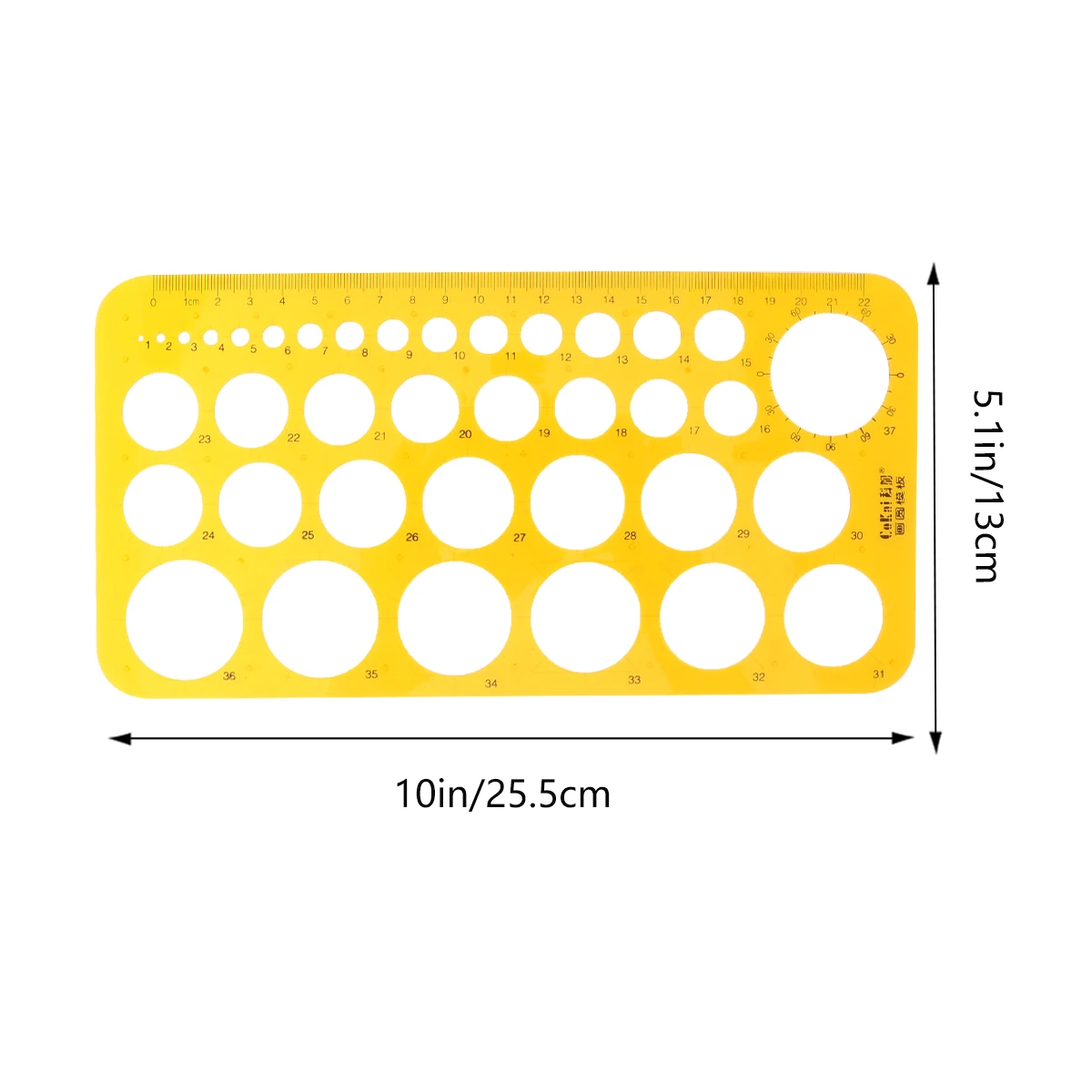 

Drawing Template Ruler Circle Measuring Tools for Architecture Design School Projects Clear Scale Transparent Long Lasting