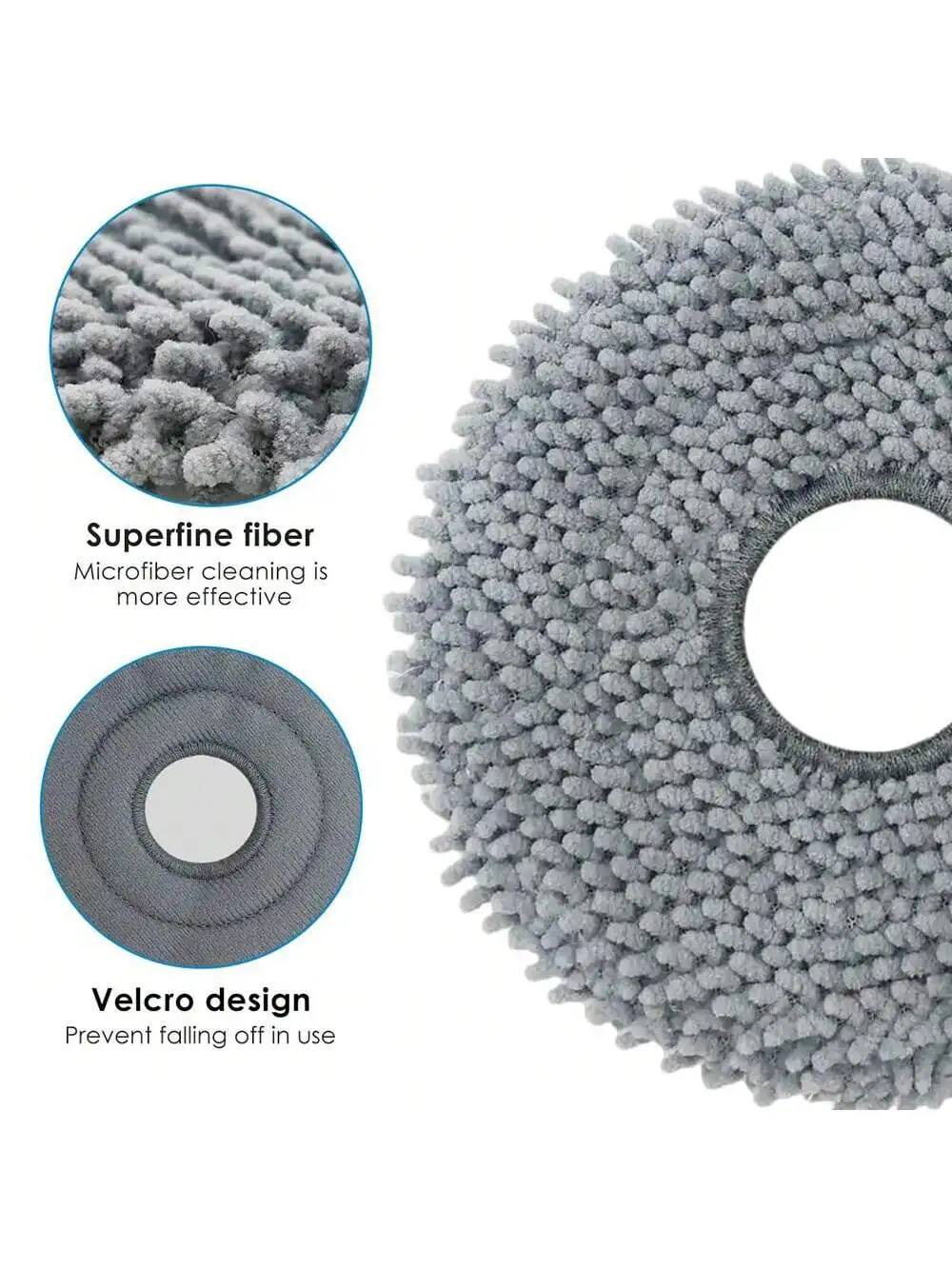 Wipes Mop for Roborock Saros 10R / Q Revo / Qrevo MaxV / Qrevo Master / Qrevo Slim / Qrevo Pro / Qrevo S Robot Vacuum Cleaner image 6