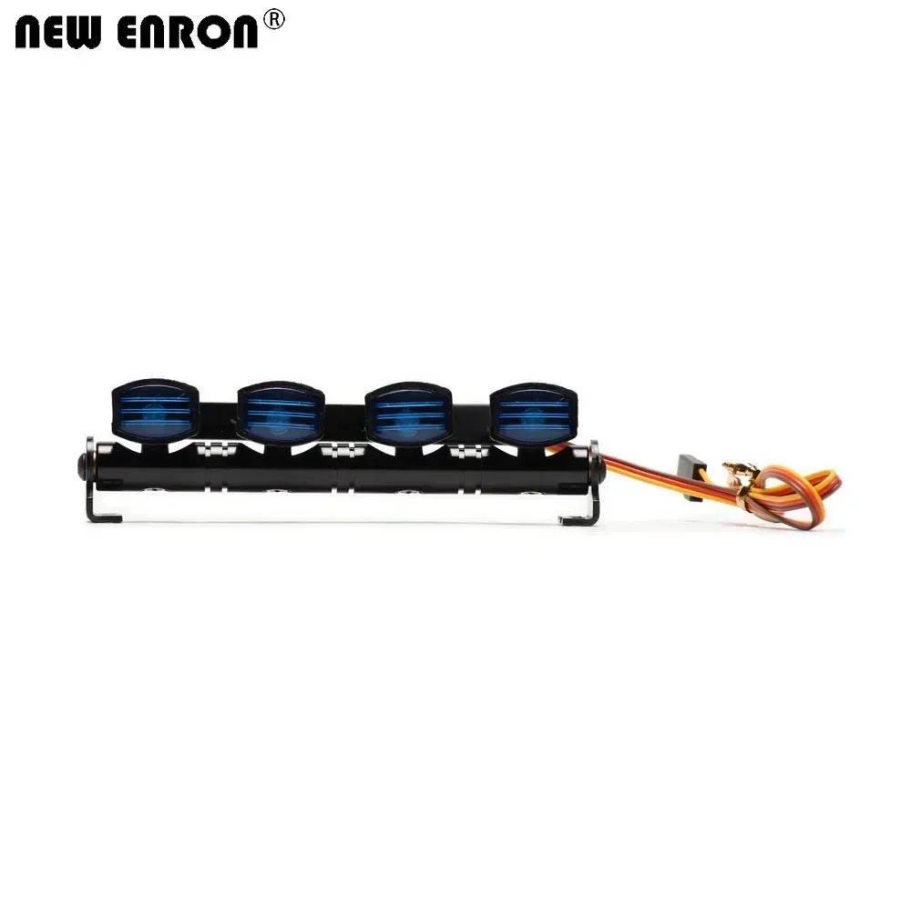 Metalowa lampa dachowa LED 5 światła 4.8-6V 102mm * 18mm Bar do samochodu RC 1/10 Traxxas Axial SCX10 90046 MST Tamiya TRX4 MST