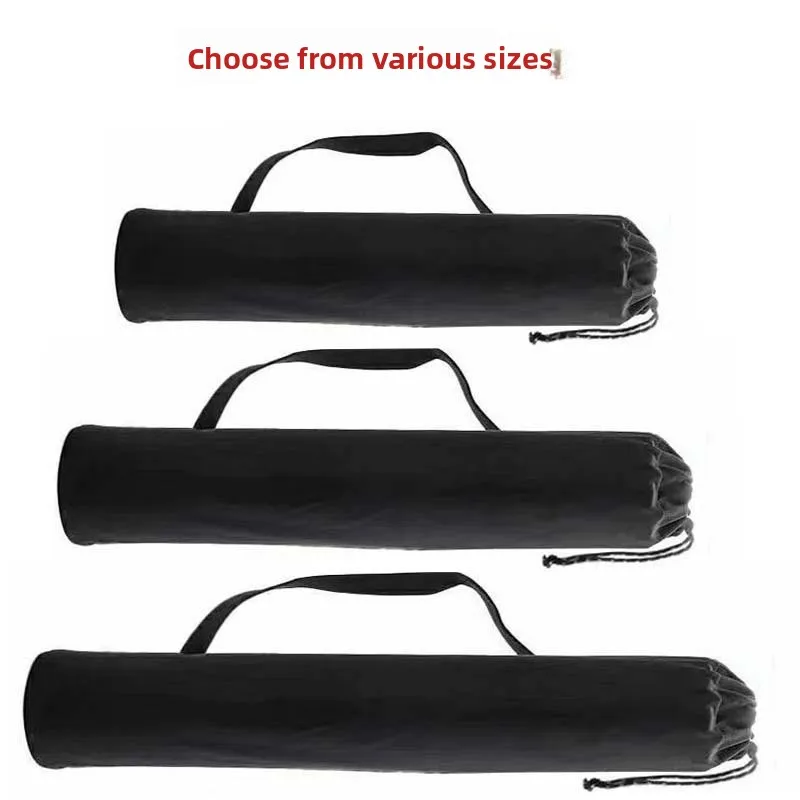 Large Capacity Canvas Outdoor Chair Storage Bag Drawstring Style Tent Moisture Proof Long Rectangle Shape Portable Foldable 