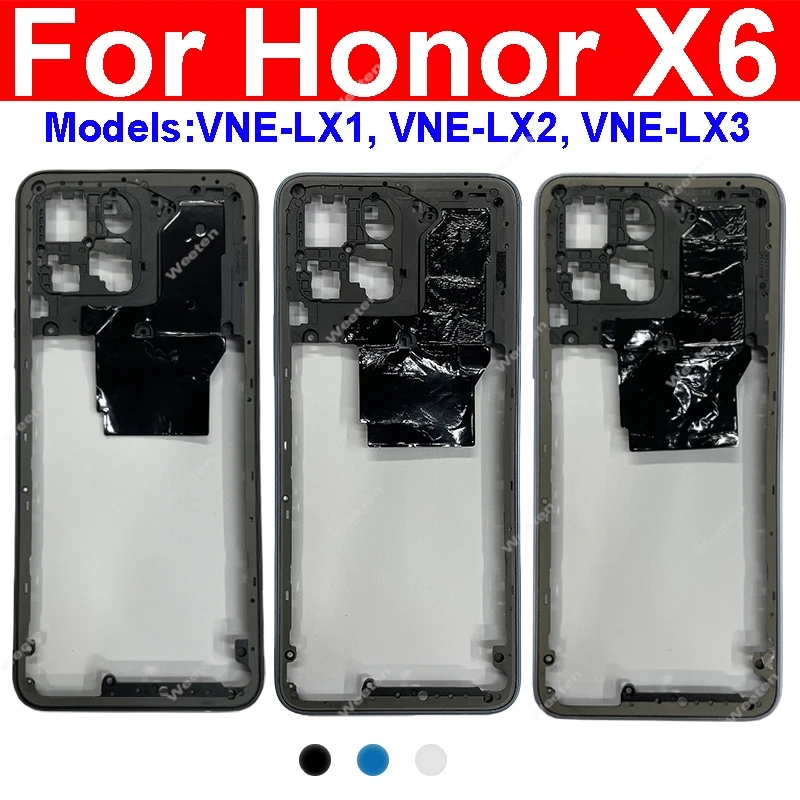 

Middle Frame Housing For Huawei Honor X6 VNE-LX1 Middle Frame Bezel Cover with Side Button Replacement Repair Parts