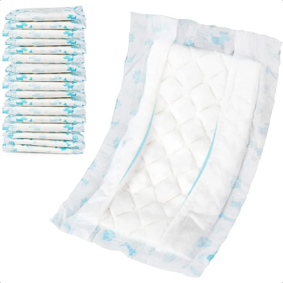 

Dog Diaper Booster Pads XL 40 Count Dog Diaper Liners for Male and Female Dogs Inserts Fit Most Puppy Diapers Pet Belly Bands