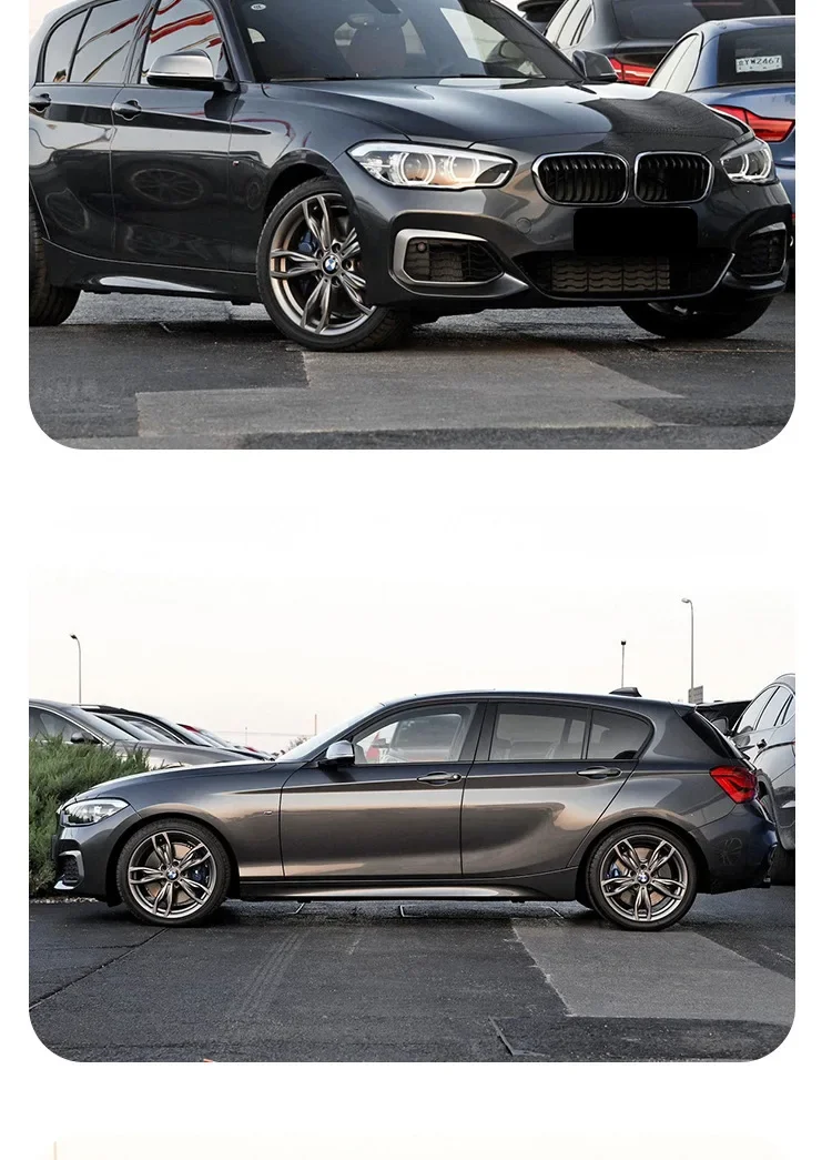 

Suitable for 15-18 BMW 1 Series F20LCI Late Change MT Front Bar Rear Bar Side Skirt Middle Net Large Surround Kit