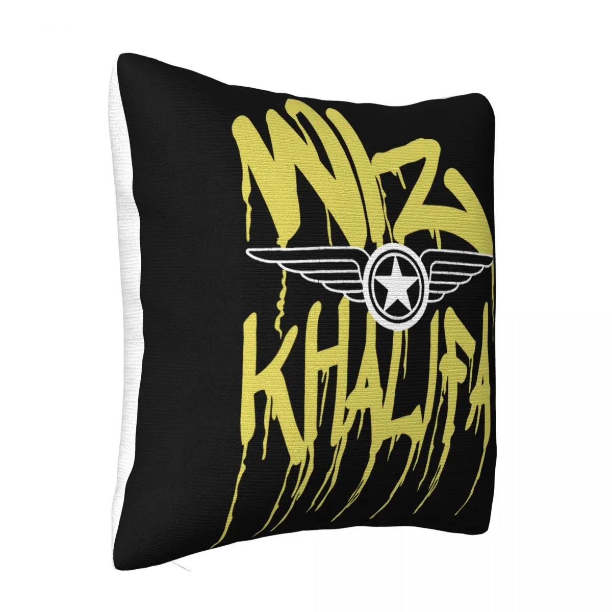 Rare Vintage Wiz Khalifa Large Black Yellow Pittsburgh 011119B Customiz Many Colors Pillow Case