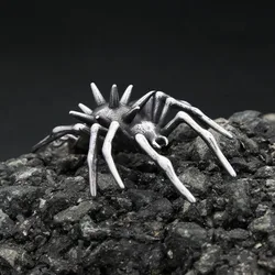 Vintage Stainless Steel Spider Pendant Necklaces For Men Women Gothic Fashion Singular Animal Necklace Halloween Party Jewelry