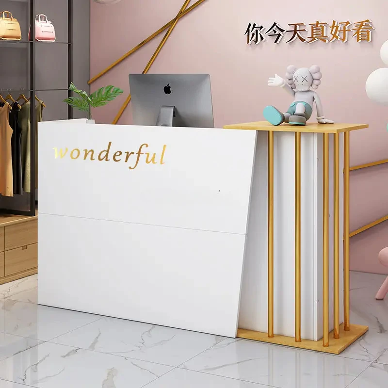 

Bar Counter Cashier Counter Simple Modern Supermarket Shop Small Clothing Beauty Salon Barber Shop Hair Salon Reception Desk