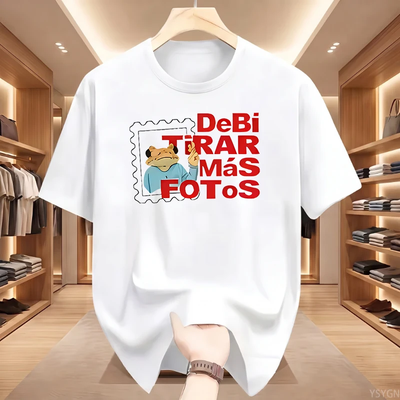 Camisetas Cropped Casuais Fun Frog Singer de Porto Rico, Estilo Hip Hop Gótico Anos 90, 100% Algodão para Mulheres e Meninas, Coleção 2026