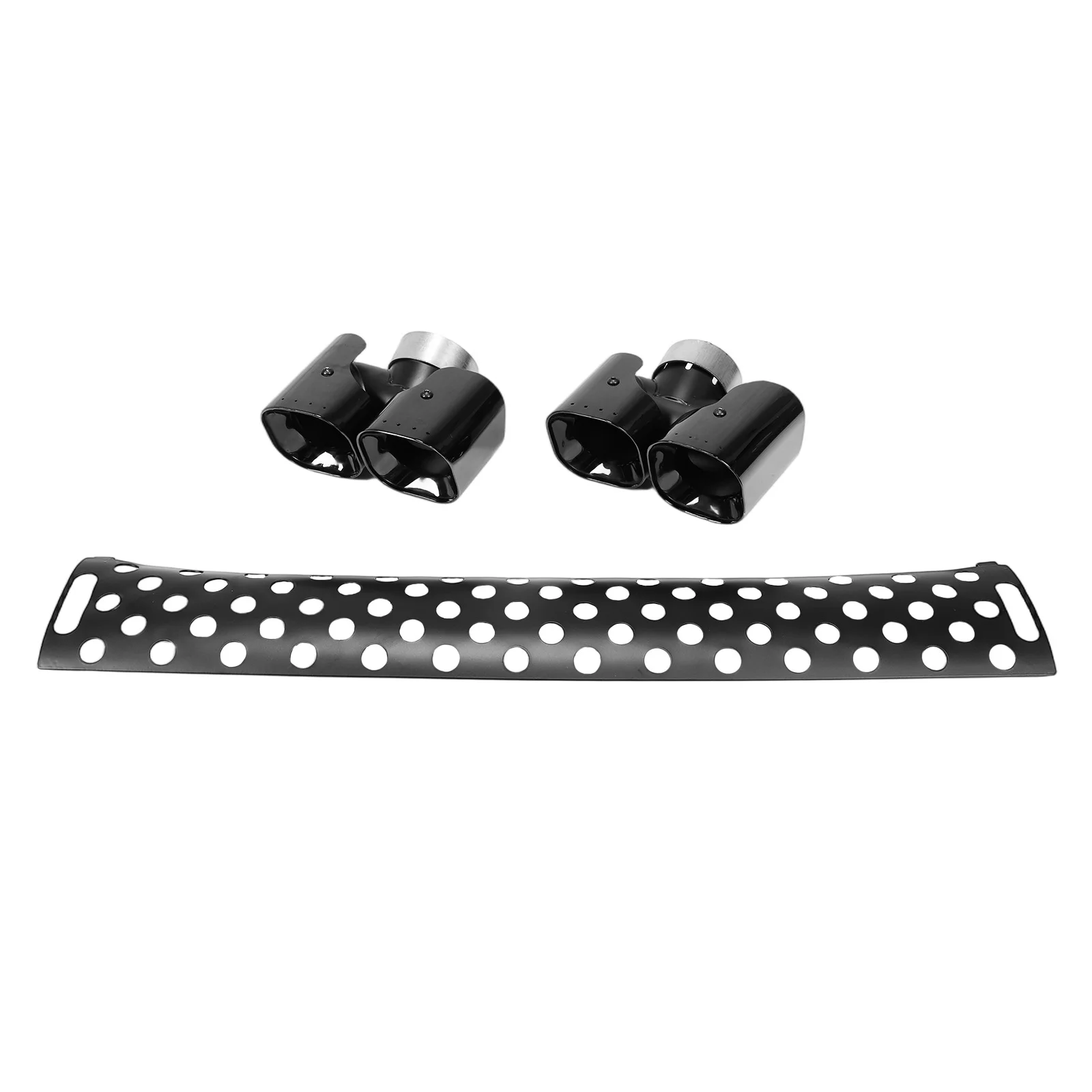 

Stainless Steel Exhaust Pipe Trim Set Rear Exhaust Tail Pipe Decor Exterior Accessories for Land Rover Defender 90/110/130 20-25