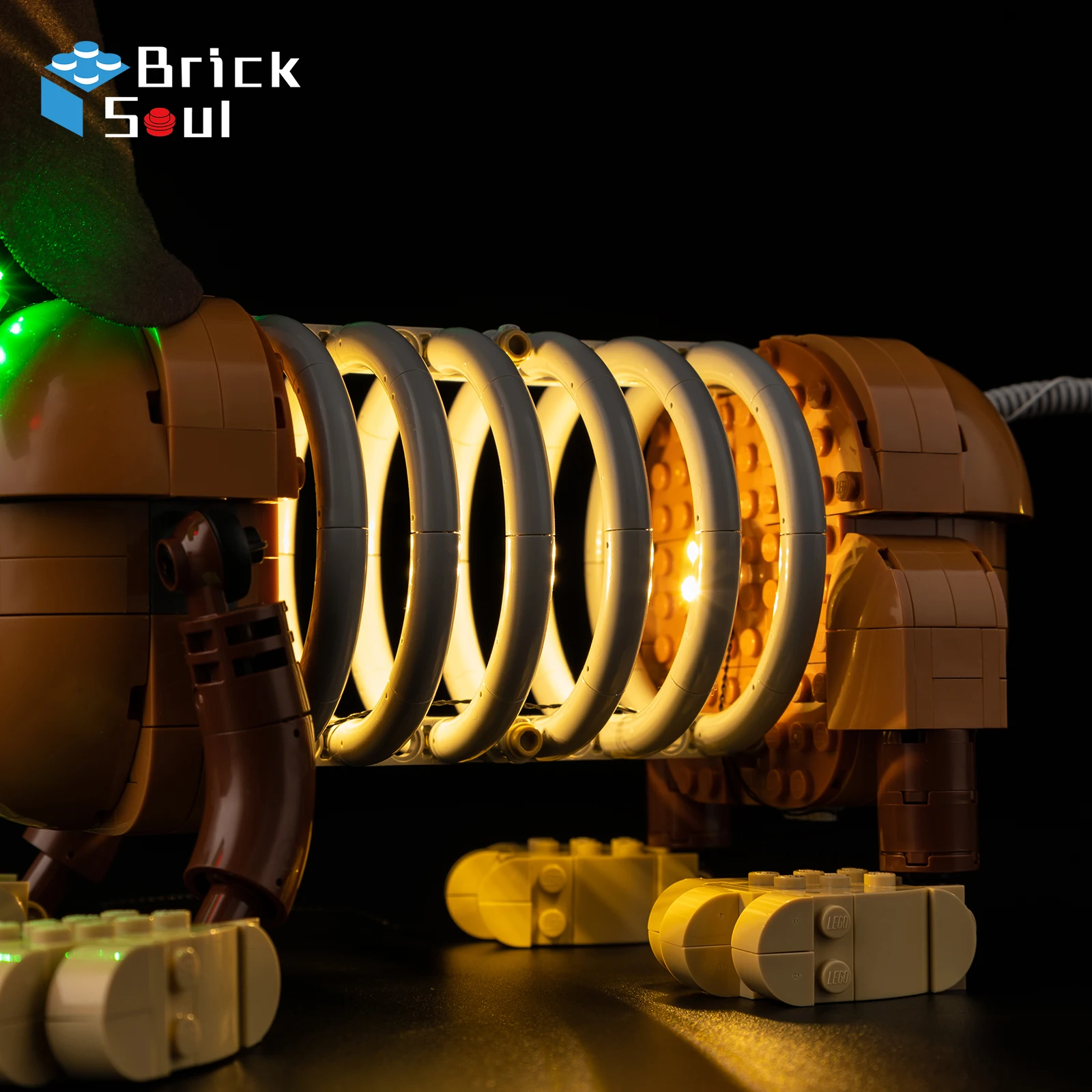 BrickSoul LED-Beleuchtungsset, geeignet für Lego Toy Story Slinky Dog Bookends 43301, Modell nicht im Lieferumfang enthalten, Bausteine ​​nicht im Lieferumfang enthalten – Detail 4
