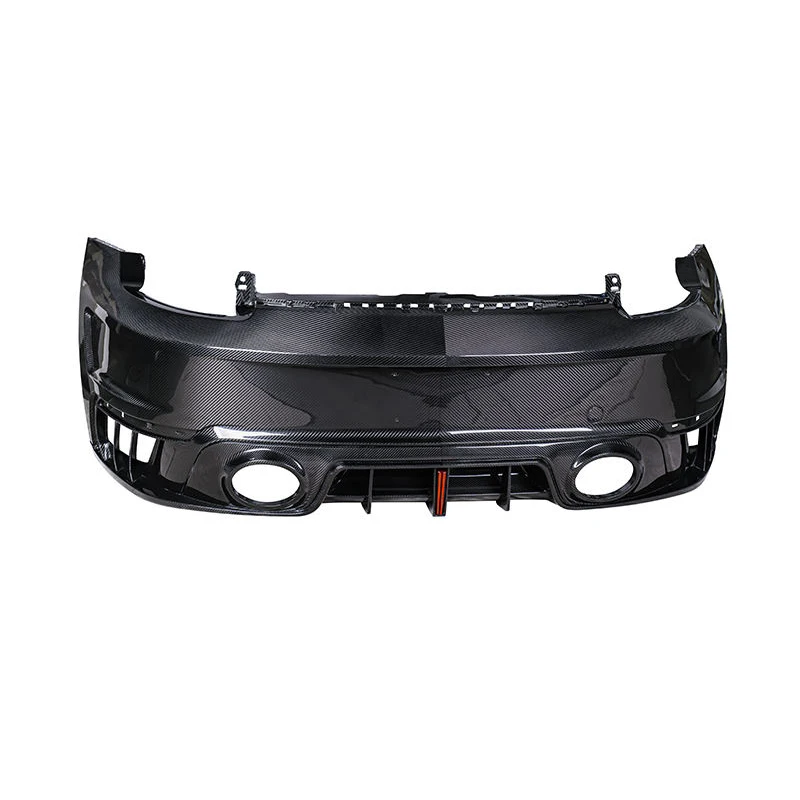 High Quality  Prepreg Dry Carbon Fiber Rear Bumper Diffuser Spoiler Body Kit for 992 Turbo S