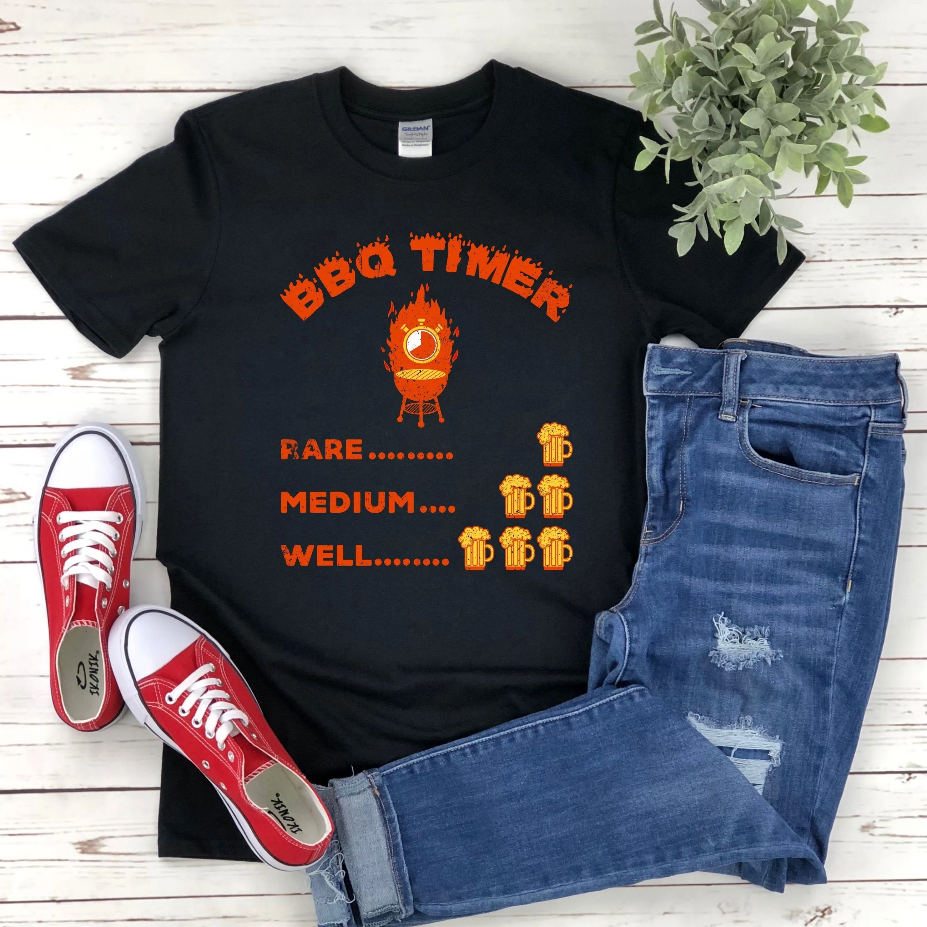 Barbecue Timer Grill Beer Drinker Bbq Party Grilled Smoked Meat Grilling Smoker Drinking Cooking T Shirt Sweater