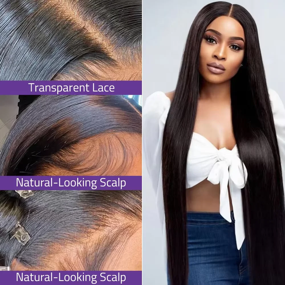 باروكة شعر طبيعي مستقيم بلون ط - مراجعة Human Hair Wigs وسعره