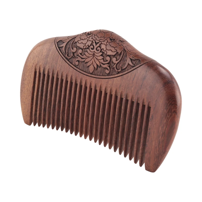 

A87Z Pocket Comb Sandalwood Green Natural Super Narrow Dent Wood Combs Static Lice Beard Comb Hairstyle Sandalwood Comb