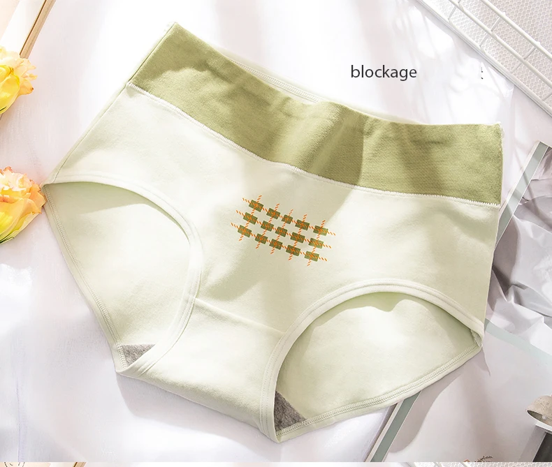 4Pcs Cotton Women Panties High Waist Body Shaper Underwear Print Ladies Briefs Plus Size Sexy Panty Breathable Female Lingerie