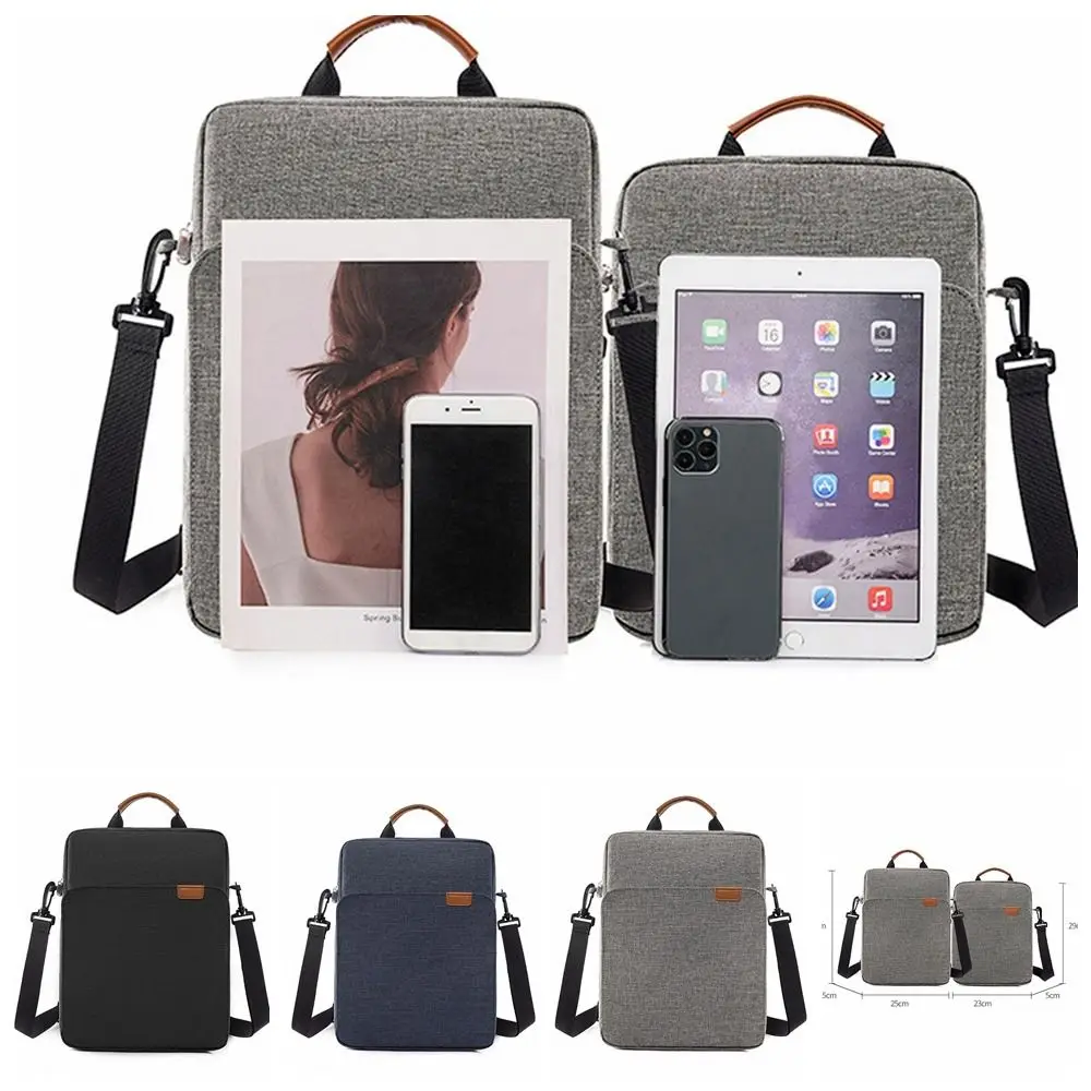 

Portable Notebook Pouch Tablet Shoulder Sleeve Bag Briefcase Diagonal Bag Single Shoulder Waterproof Travel Business Use