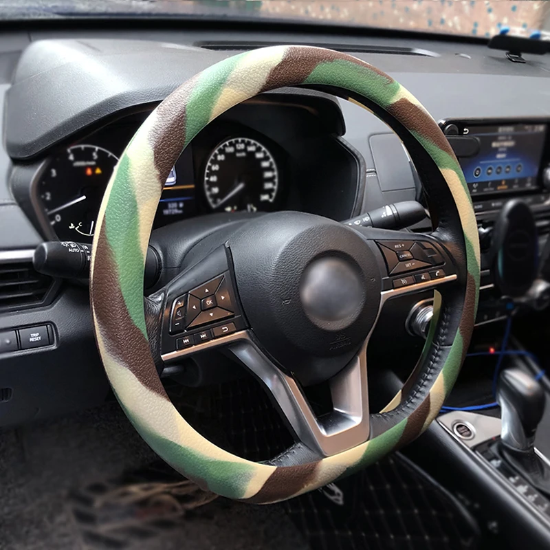 

Car Silicone Steering Wheel Cover For Nissan Altima Rogue Sentra Armada Frontier Kicks Maxima Murano Pathfinder LEAF Versa etc.