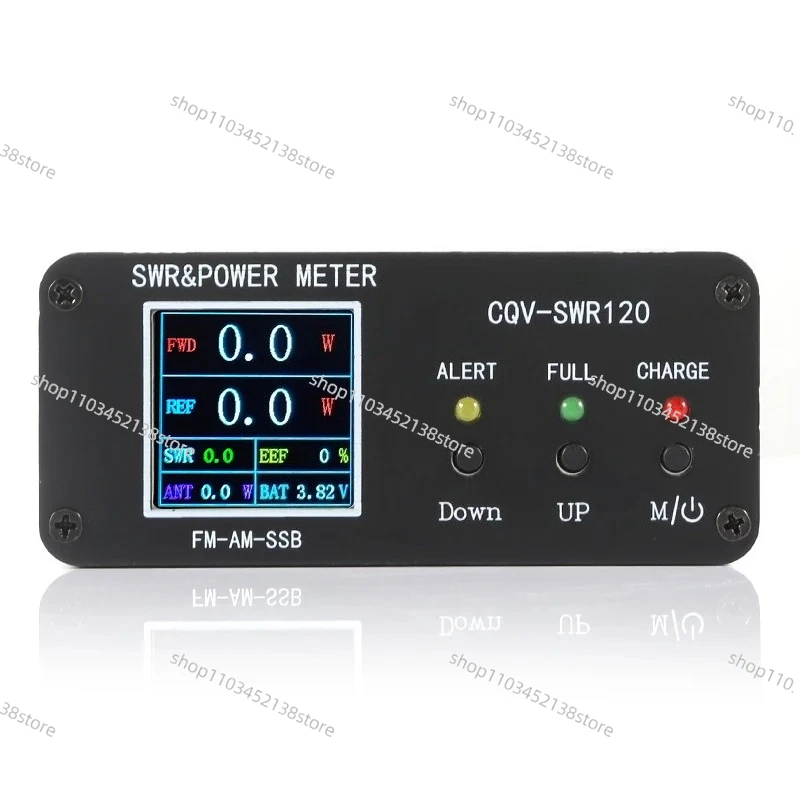 

CQV-SWR120 Измеритель стоячей волны мощностью 120 Вт Функция сигнализации стоячей волны 240*240 Полноцветный HD-дисплей FM-AM-SSB