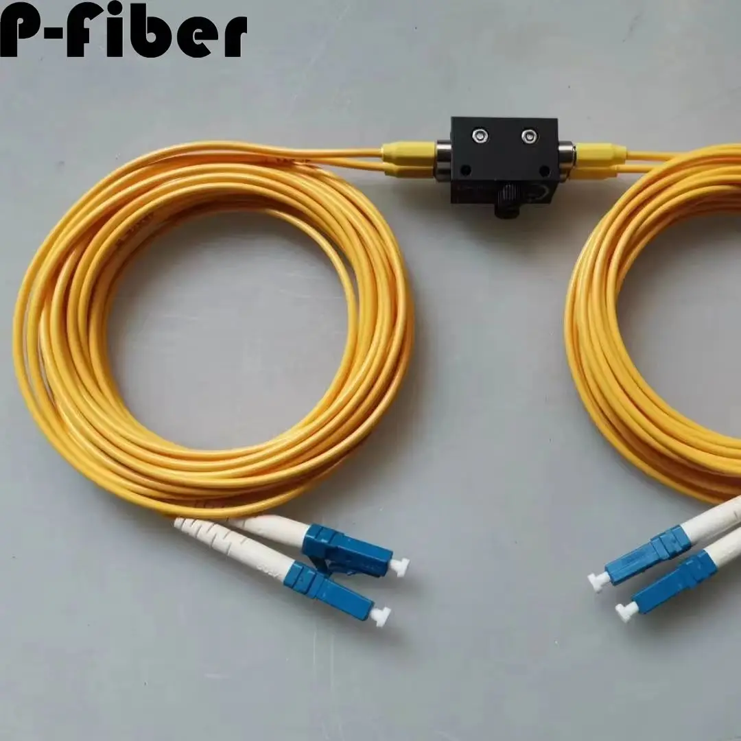 Optical fiber jumper 2 split 2 single mode LC head adjustable attenuator optical fiber jumper optical splitter can be customized