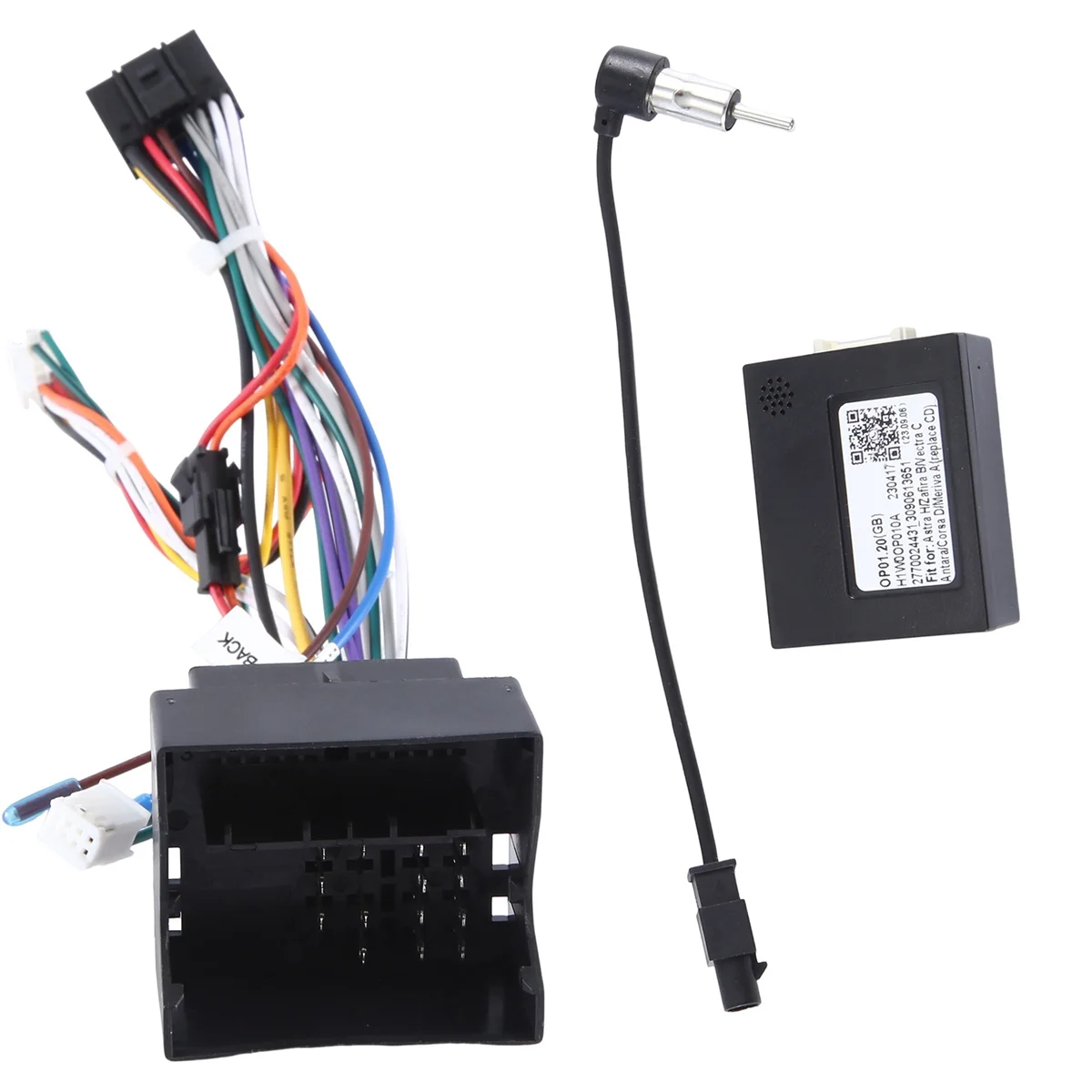 Car Radio Cable with CANBus Box for H B Power Wiring Harness for Android Headunit Installation Adapter