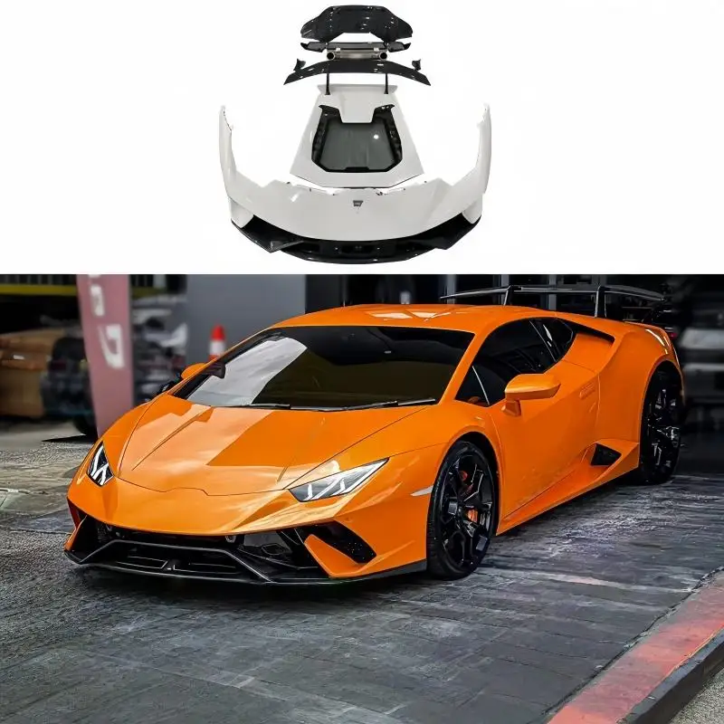 Classic Car Restomod Body KitsUpgrade P Style Body Kit For LP580 LP610 Body Kit Front Lip Rear Diffuser Hood Exhaust Bodykit