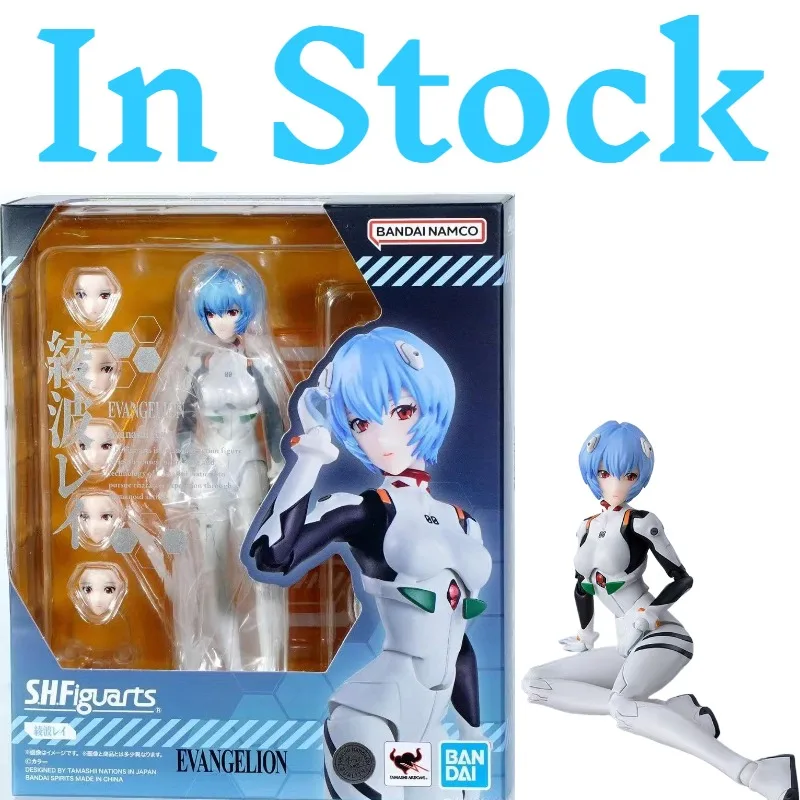 

In Stock Bandai SHF Ayanami Rei Neon Genesis Evangelion EVA New Movie Version Action Figure Decor Collection Model Figure
