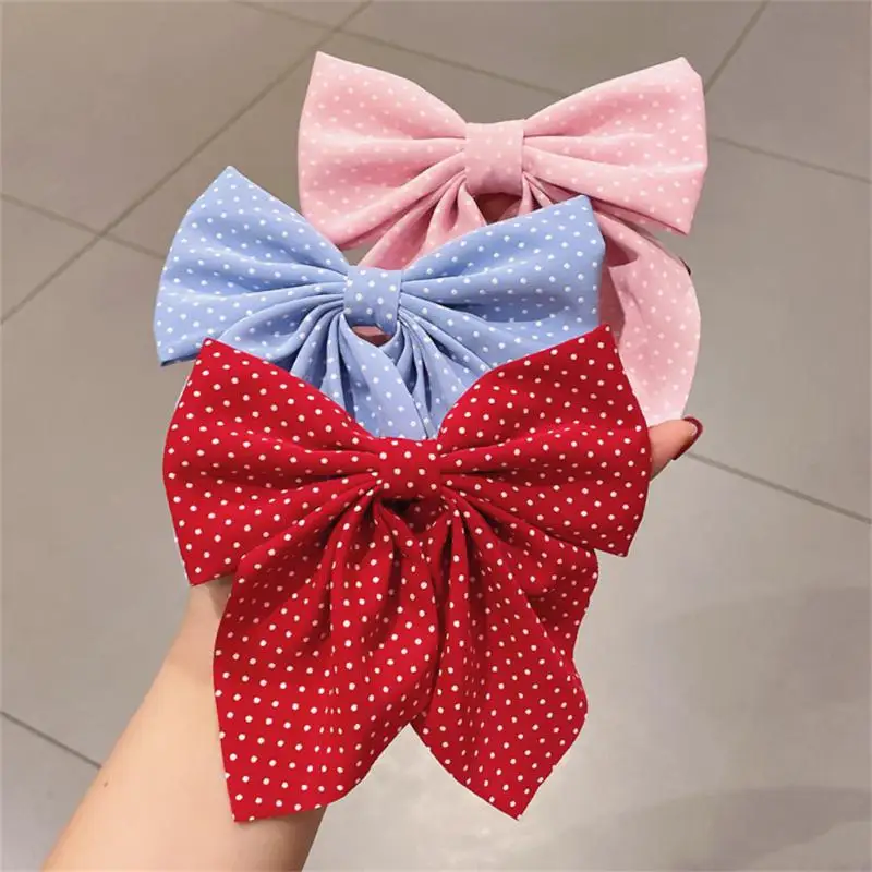 Bows Nylon Headbands Plaid Hair Bows Hair Clips Kid Cotton Christmas Tartan Bow Hairpin Child Headwear