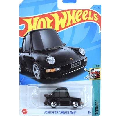 Coche de ruedas originales para niños, juguetes fundidos a presión, Porsche 1/64 Turbo 911 3,6 Toyota Supra, regalo para niños, Fast & Furious 964