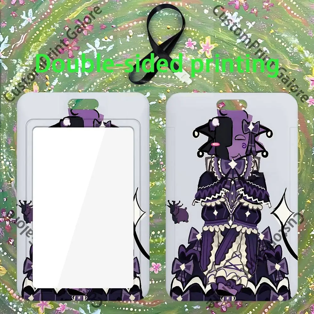 N-Noli F-ForsakenS Transparent PVC  ID Card Sleeve Badge Dustproof Case For Staff School Student Work Card