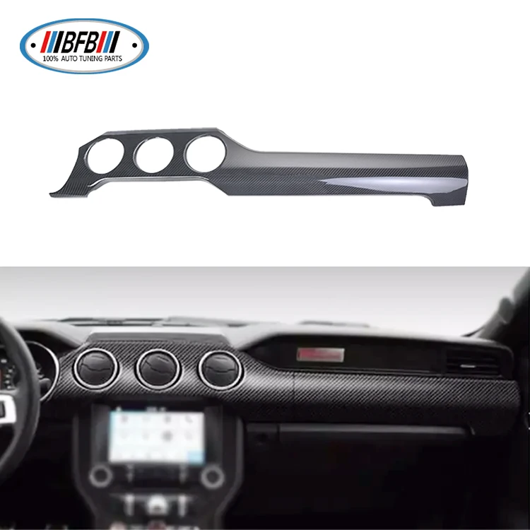 

Dry Carbon Car Dashboard Panel for Ford Mustang Carbon Fiber Interior Kits 2015-2019