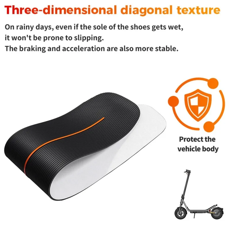 NEW HOT In Stock-For 6 Electric Scooter Compatible Silicone Anti-Slip Deck Foot Pad Waterproof Wear-Resistant Footrest Ma