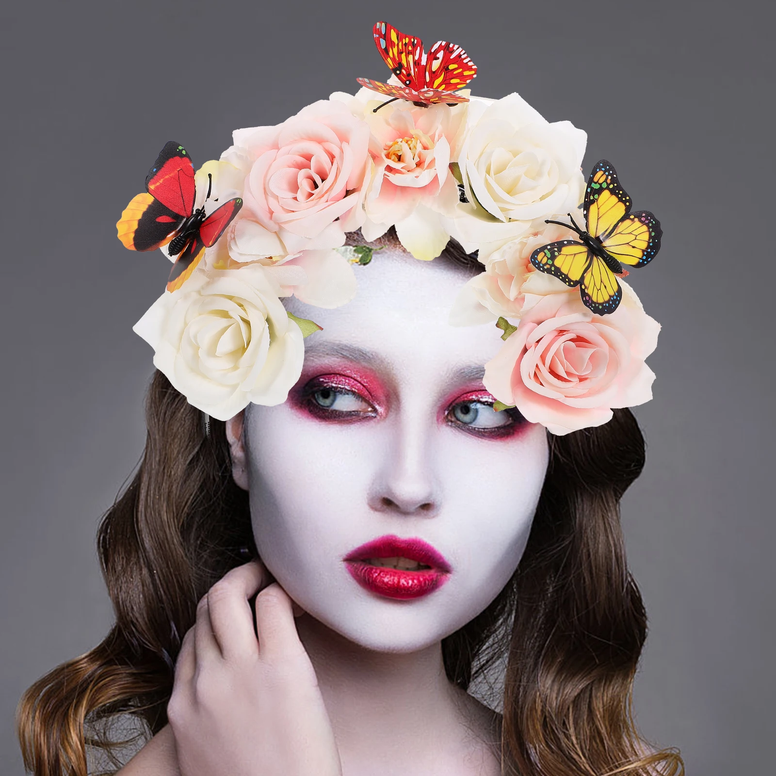 

Artificial Flower s Women Butterfly Accessories Floral Halloween Tea Party Halloween Headb Prom Hairb Wedding