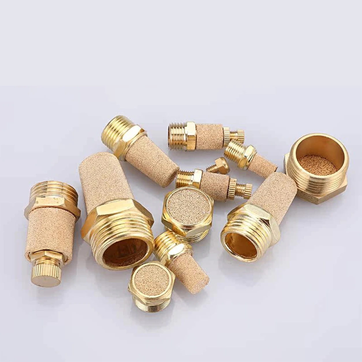 5Pcs Pneumatic Brass Exhaust Muffler BSL M5 1/8