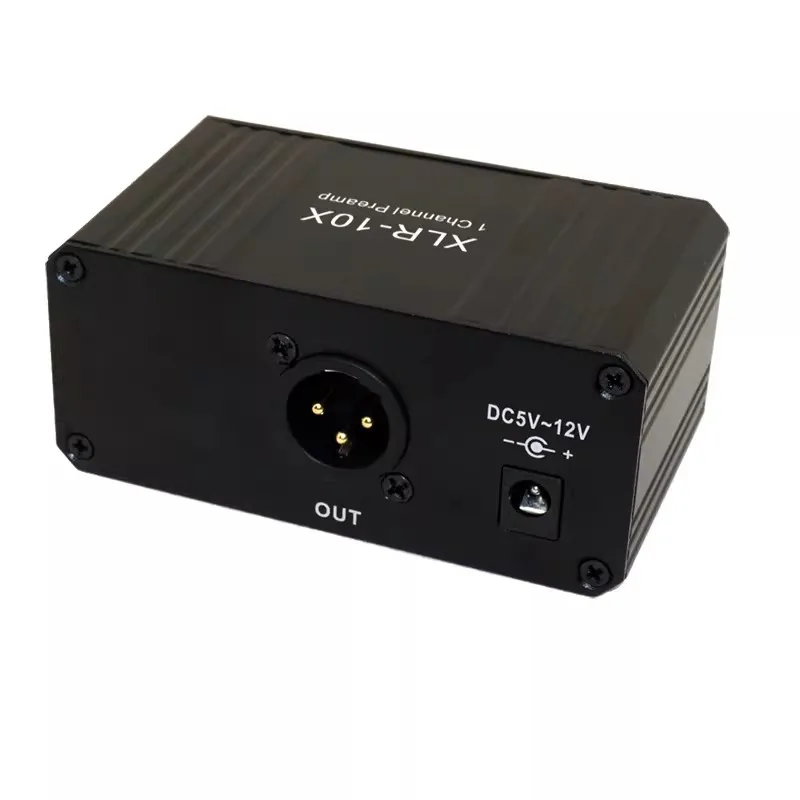 GHXAMP Single Channel XLR interface balanced audio Preamplifier Dynamic Microphone Amplifier NE5532 DC5V-12V