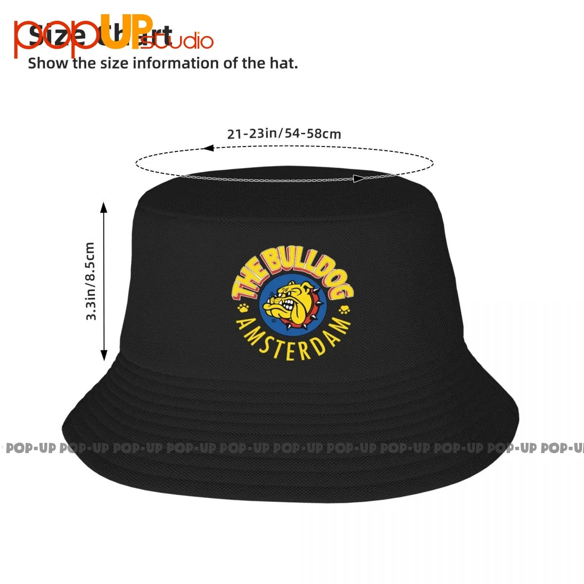 The Bulldog Amsterdam Bucket Hat Fisherman Cap