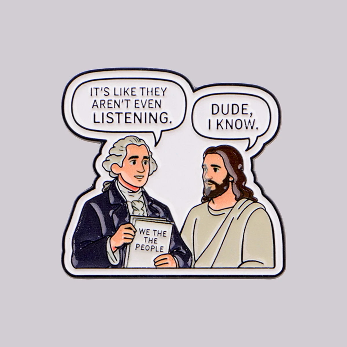 Pin de Esmalte com Citações de Jesus 'I KNOW', Broche, Pins de Lapela, Emblema para Mochila, Acessórios de Vestuário, Joias Divertidas, Presentes para Amigos