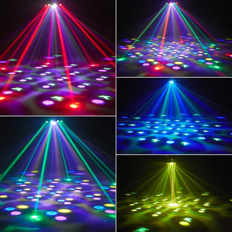 150W 8-Arm RGBW Beam Moving Head Light Wram White Strobe Effect Stage Light Remote Control DMX512 for DJ Party view 6