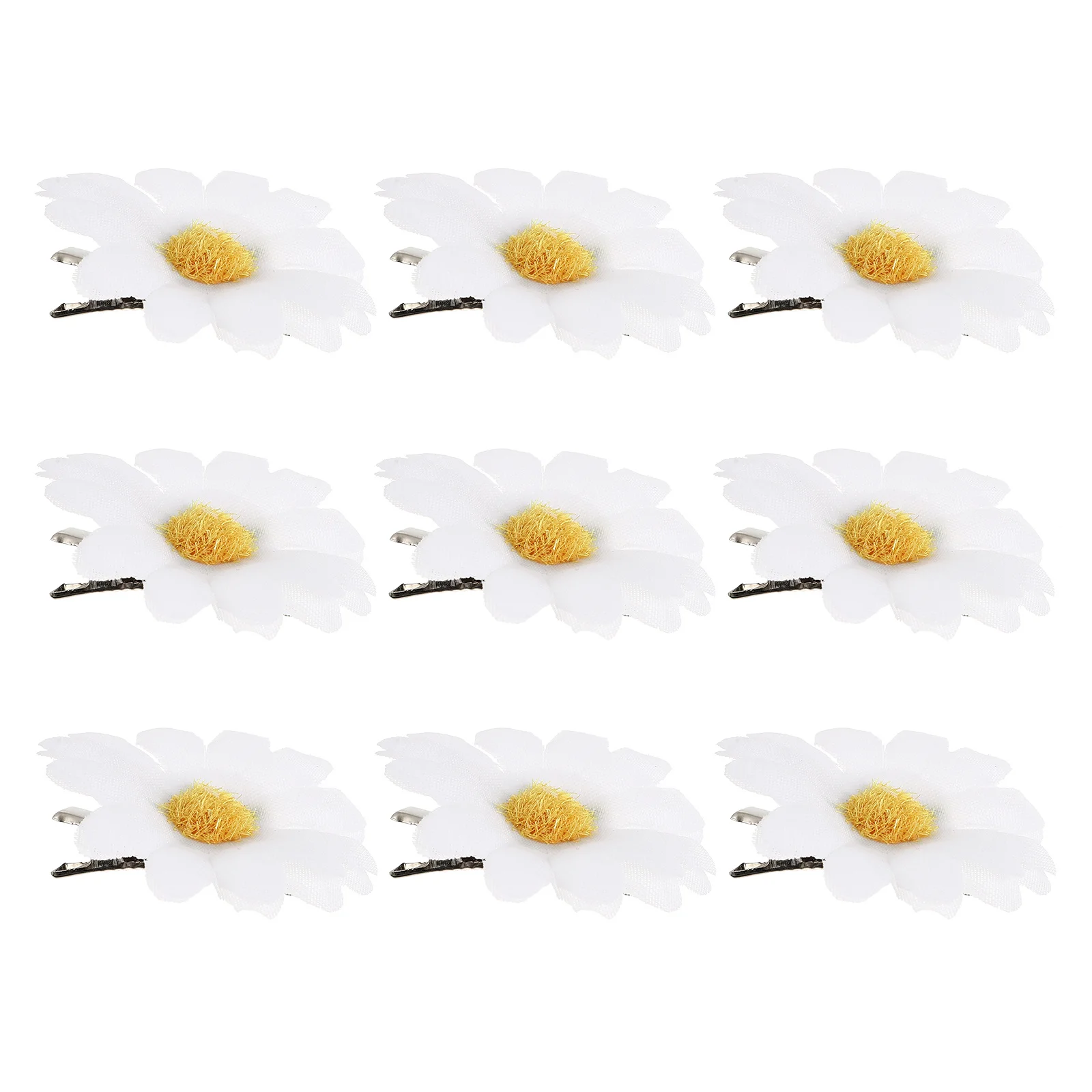 

12Pcs Daisy Flower Hair Clips Lovely Floral Barrettes for Hair Accessories Party Travel Events Flower Hairpin