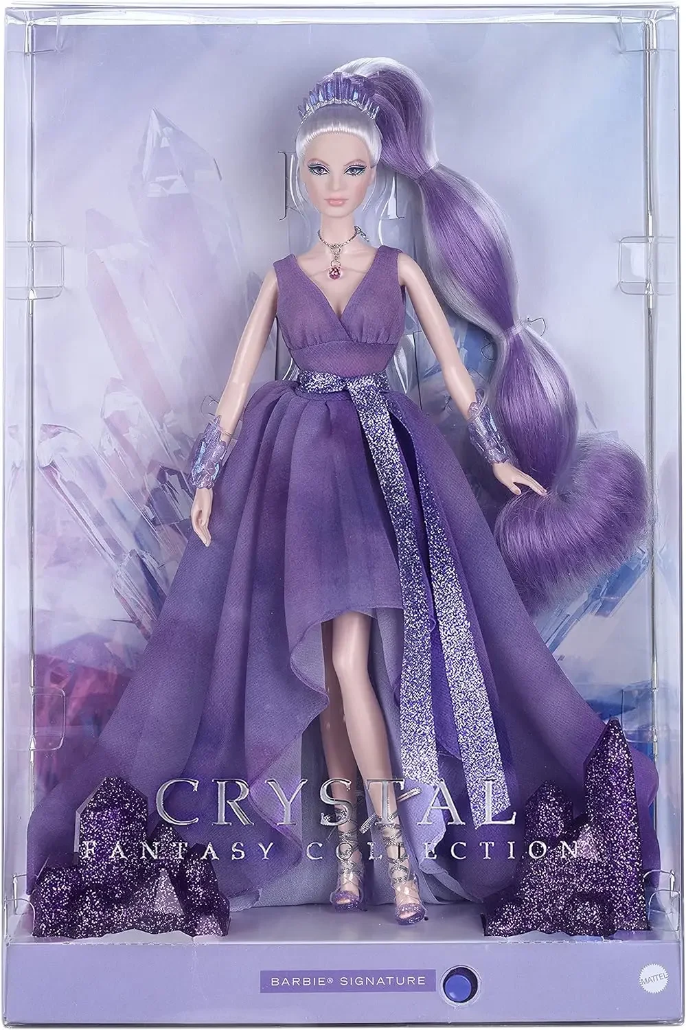 Original Barbie Signature Crystal Fantasy Amethyst Doll Platinum Hair Purple Gown Dress Up Accessories Toys for Girls Collection - AliExpress 26 Original Barbie Signature Crystal Fantasy Amethyst Doll Platinum Hair Purple Gown Dress Up Accessories Toys for Girls Collection - AliExpress 26
