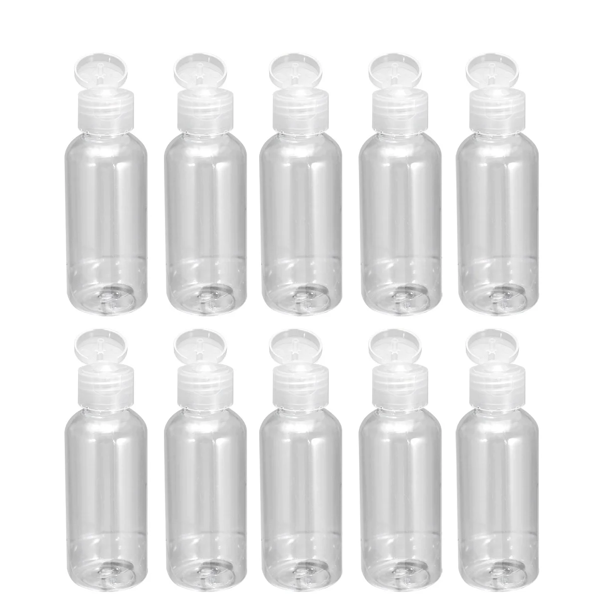 20 garrafas plásticas portáteis da loção dos pces 60ml dispensador vazio recarregável compacto leve para atividades ao ar livre de acampamento de viagem