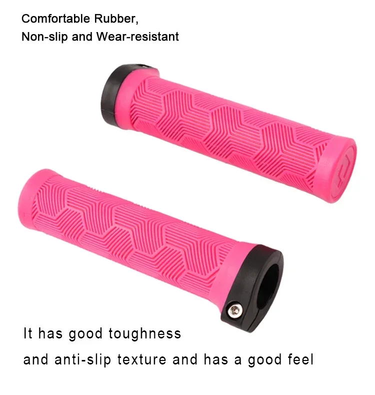 ODI MTB Fahrradgriffe Lock-on 22,2 mm Gummi-Lenkerabdeckung, bequeme Flügelform, rutschfestes Griffteil für Reisen/Faltrad – Detail 6