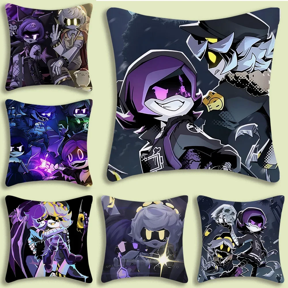 Pillow Covers Cartoon Sofa Decorative Home Double-sided M-Murder D-Drones Printing Short Plush Cute Cushion Cover