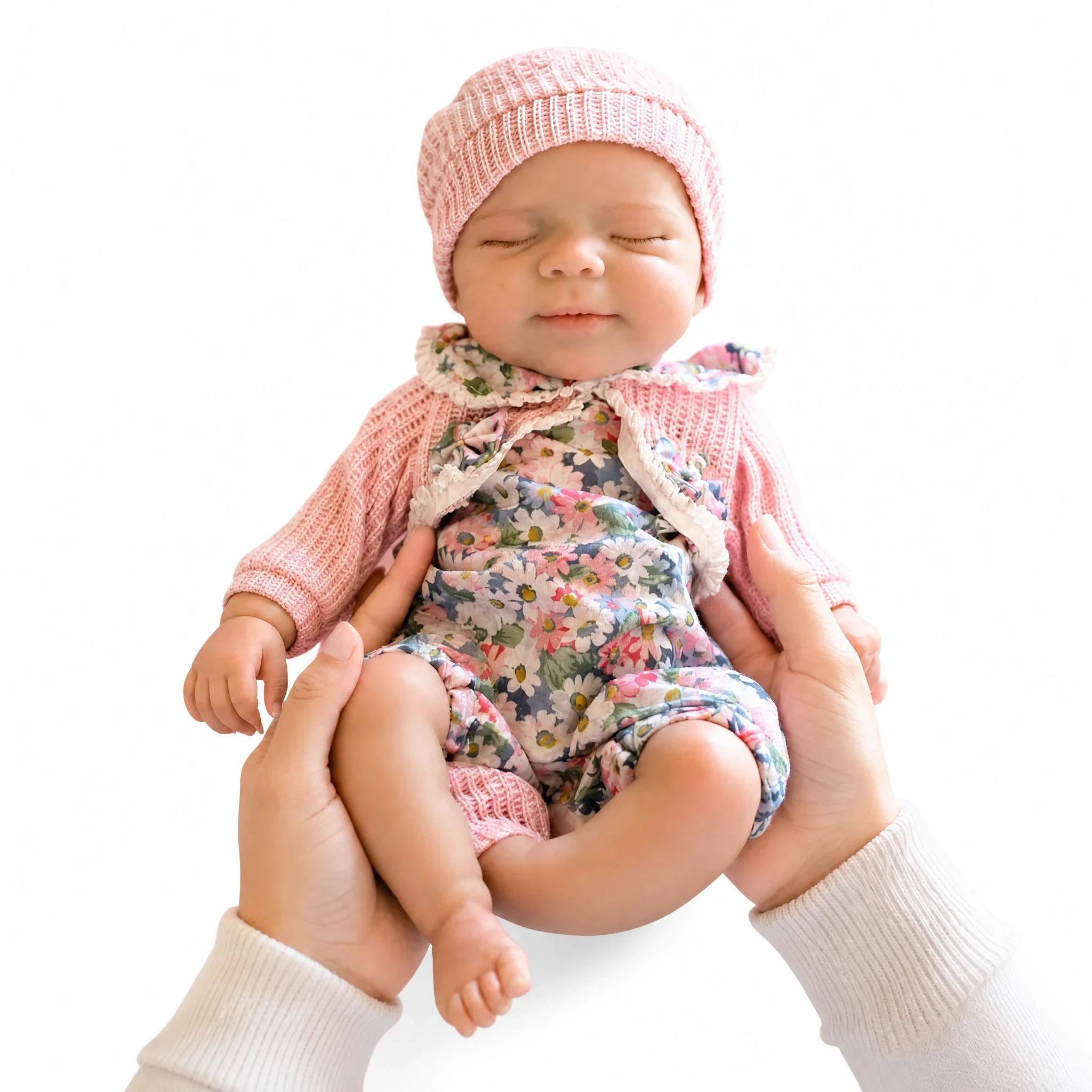 13 Inch Solid Silicone Pascale Doll Open Mouth Bebe Newborn Girl Bald Baby Girl Include Feeding Bottle