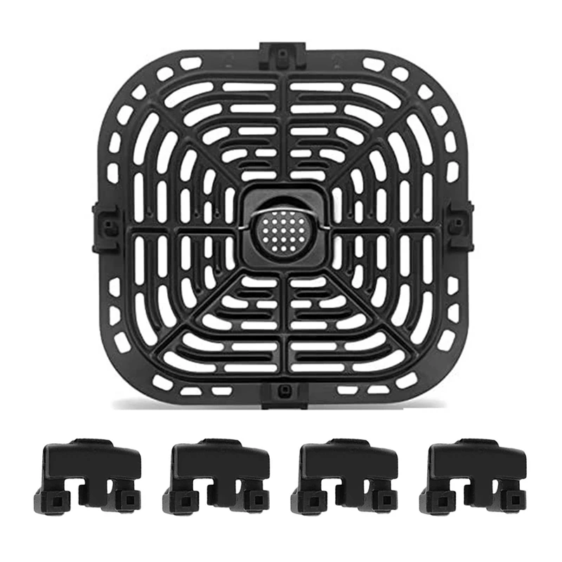 ABMR-Air Fryer Accessories Set Silicone Cushion Corner Protector Non-Stick Square Baking Tray 23X24cm