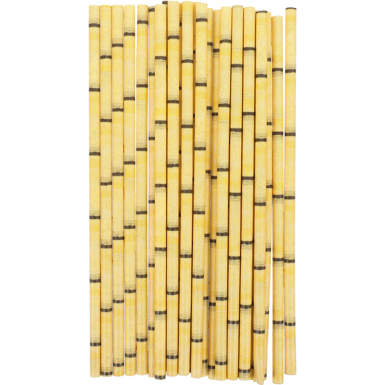 

150pcs Paper Straws Bamboo Pattern Disposable Drinking Straws For Kids Party Baby Shower Festival Supplies Party Favors